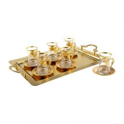 Arabic Tea Set For Six With Tray