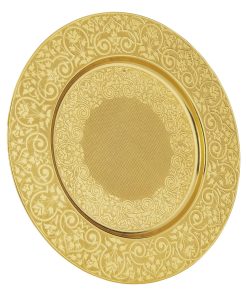 Gold Color Authentic Round Plate Coaster