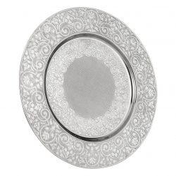 Silver Color Authentic Round Plate Coaster