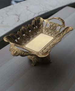 Gold Color Rectangle Chocolate Bowl