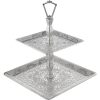 Two Tier Silver Fruit - Cookie Serving Tray