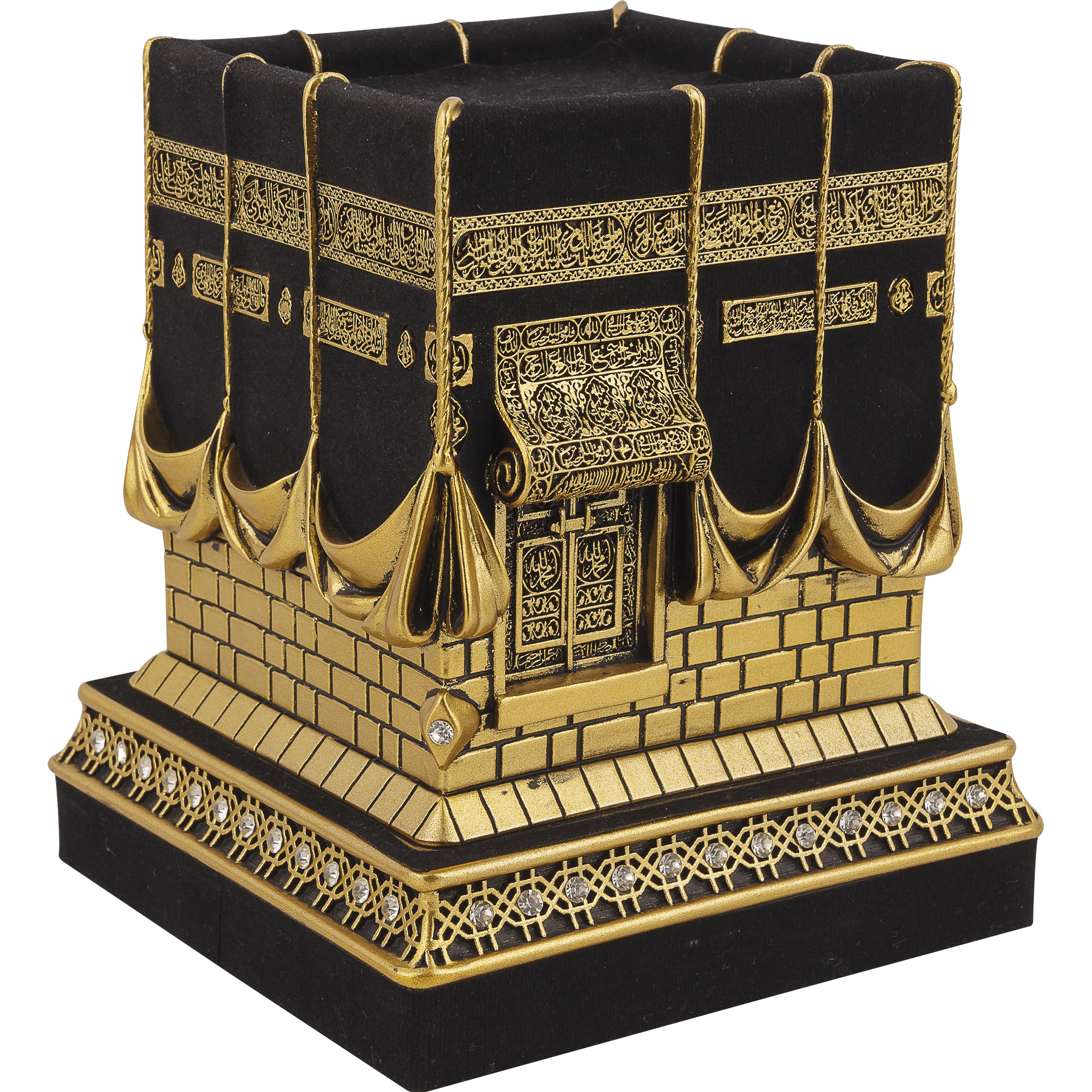 Guneş Gold Color 3D Kaaba Islamic Gift
