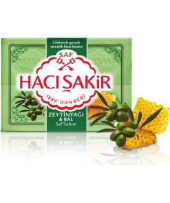Haci Sakir Natural Olive Oil & Honey Soap - 4 Bars