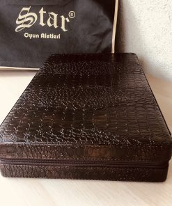 Leather Bag Portable Backgammon Set