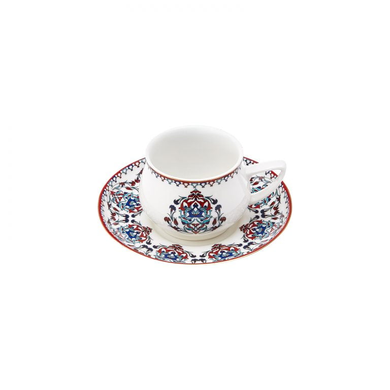 12 Pcs Karaca Nakkas Luxury Porcelain Turkish Coffee Set