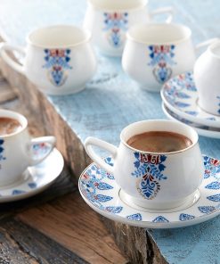 12 Pcs Karaca Relica Luxury Porcelain Turkish Coffee Set