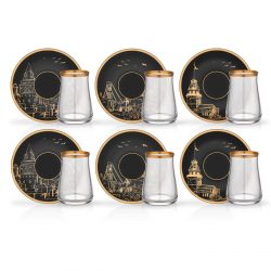12 Pcs Istanbul Luxury Tea Glass Set
