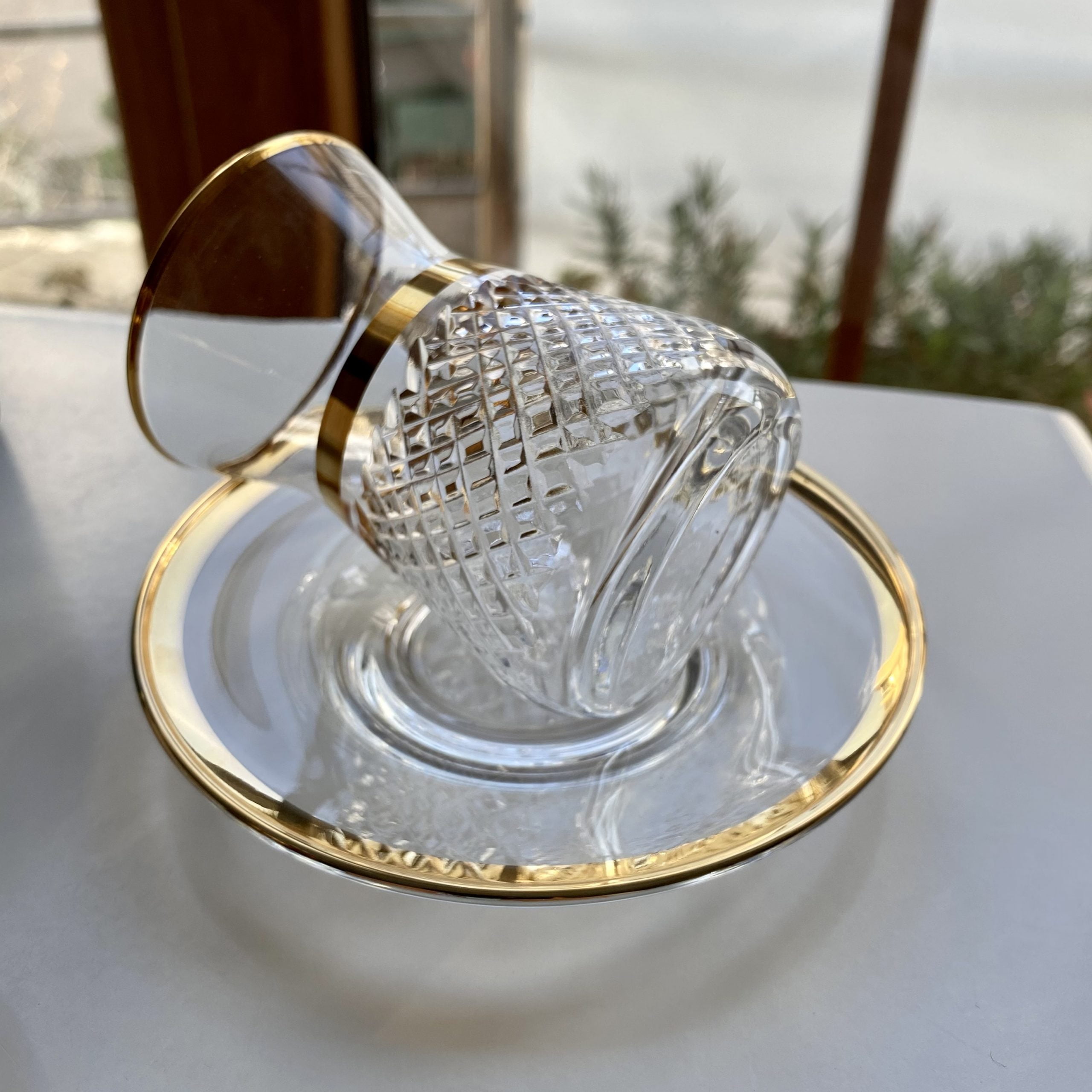 Set Of 6 Thin Waist Turkish Tea Cups High Quality Glasses Turkish Tea