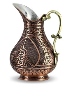 Ottoman Patterned Antique Copper Jug