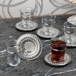 Silver Color Authentic Burma Tea Set For Six Person