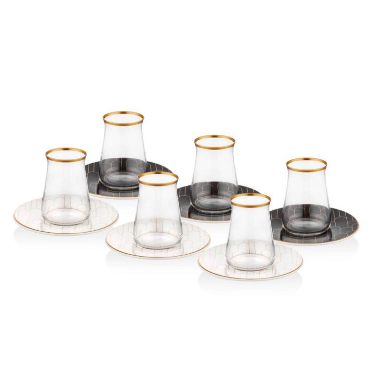 12 Pcs Cote Luxury Tea Glass Set