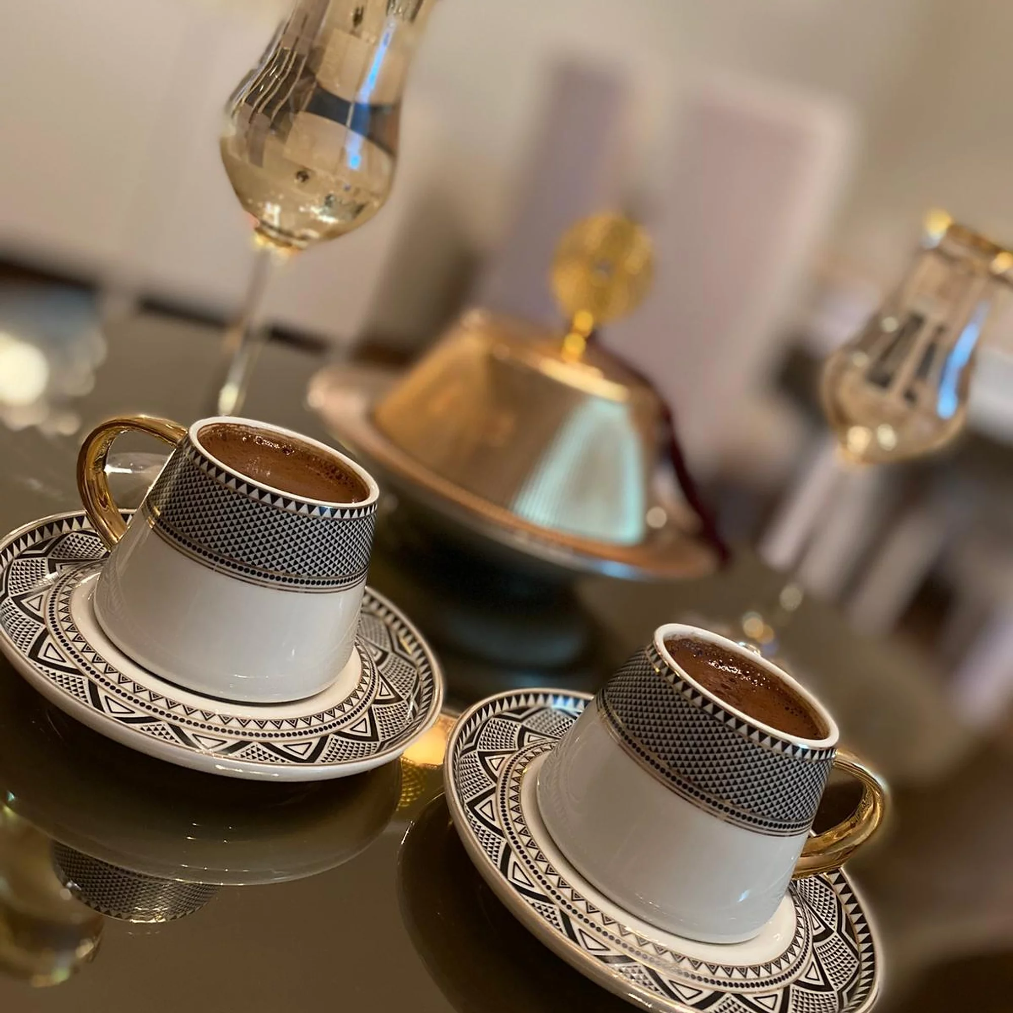 Porcelain Turkish /Arabic Coffee cup set 12 pcs 