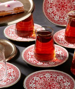 12 Pcs Karaca Ocha Luxury Tea Glass Set