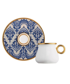12 Pcs Glazze Mirage Porcelain Luxury Coffee Set