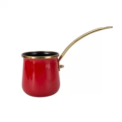 Emsan Troy Enamel Turkish Coffee Pot - Red