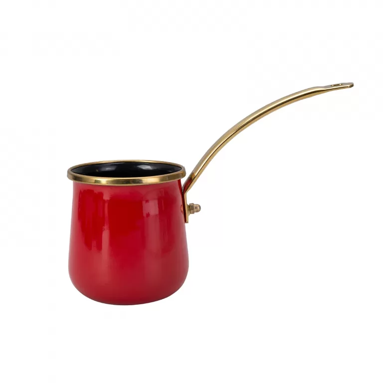 Emsan Troy Enamel Turkish Coffee Pot - Red