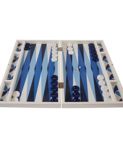 Elegance Navy Backgammon Set