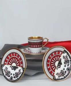 Apollo 12 Pcs Handmade Porcelain Turkish Coffee Set