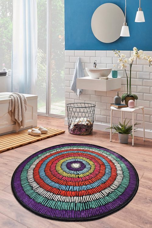 Bubble Colorful Bath Carpet, Kids Room Rug