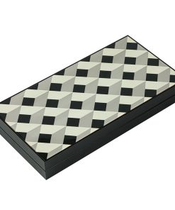 Cubic Premium Black Backgammon Set
