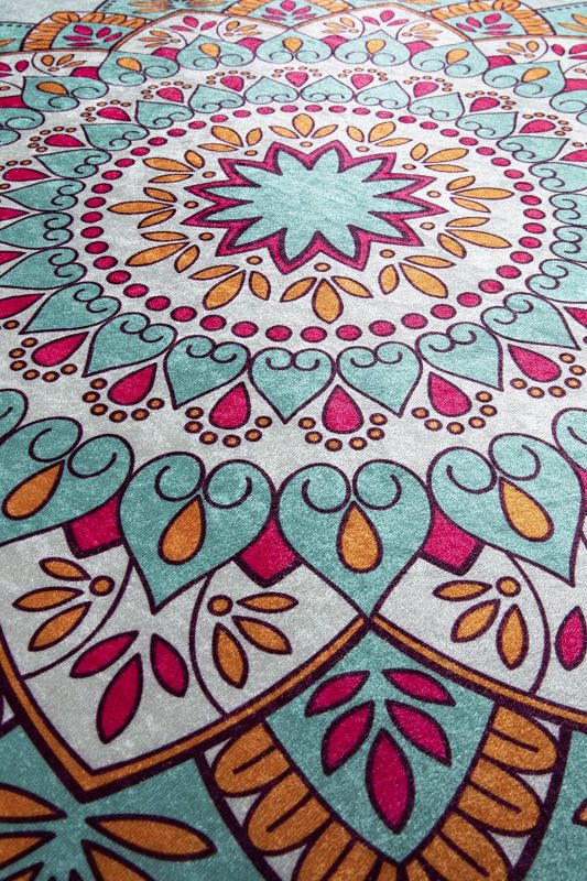 Royal Colorful Bath Carpet, Kids Room Rug 100 cm