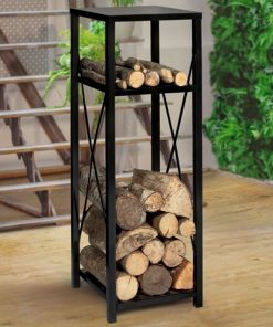 Modern Fireplace Wood Rack, Firewood Holder, Vertical Firewood Rack, Firewood Storage