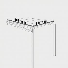 White Foldable Practical Smart Kitchen Table, Portable Dining Table ...