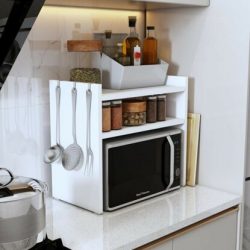 Microwave Oven Rack, Kitchen Counter Top Shelf Organizer