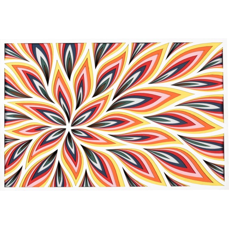 9 Layer Floral Color Harmony Mandala Wall Art Design Wall Decor 3D Painting Laser Cut