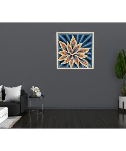 9 Layer Square Flower Mandala Wall Art Design Wall Decor 3D Painting Laser Cut