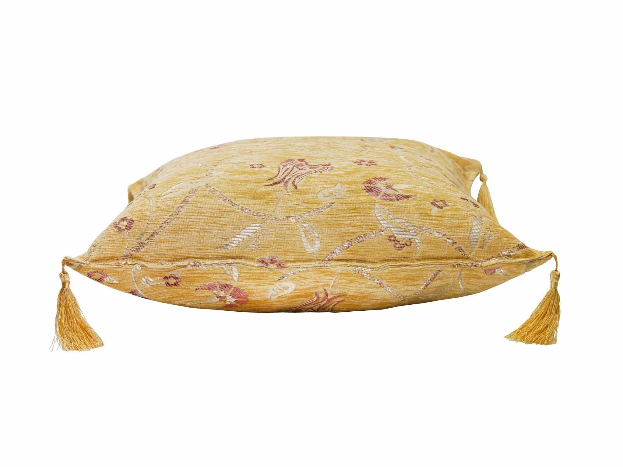 Turkish Cushion Cover Pastel Tulip Macaroon Yellow