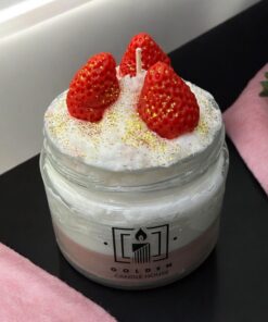 Strawberry Magnolia-Inspired Stylish Scented Decorative Candle