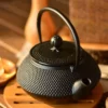 Turkish Linden-Sümbül Cast Iron Teapot (Black)-750ml – Bambum