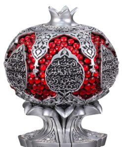 Alternative view of Turkish Crystal Stone Pomegranate Model Gift Silver Trinket (Abundance-Ant Prayer)