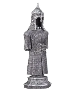Alternative view of Relaxing Prayer Armor Model Gift Silver Trinket-Large