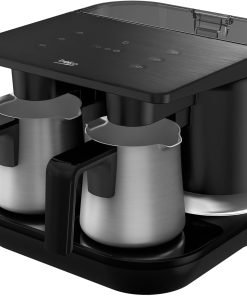 Alternative view of Beko Automatic Turkish Coffee Maker | 6-Cup Turkish Greek Coffee Machine with Anti-Spill Sensor, Fast Brewing, Matte Black, 120V