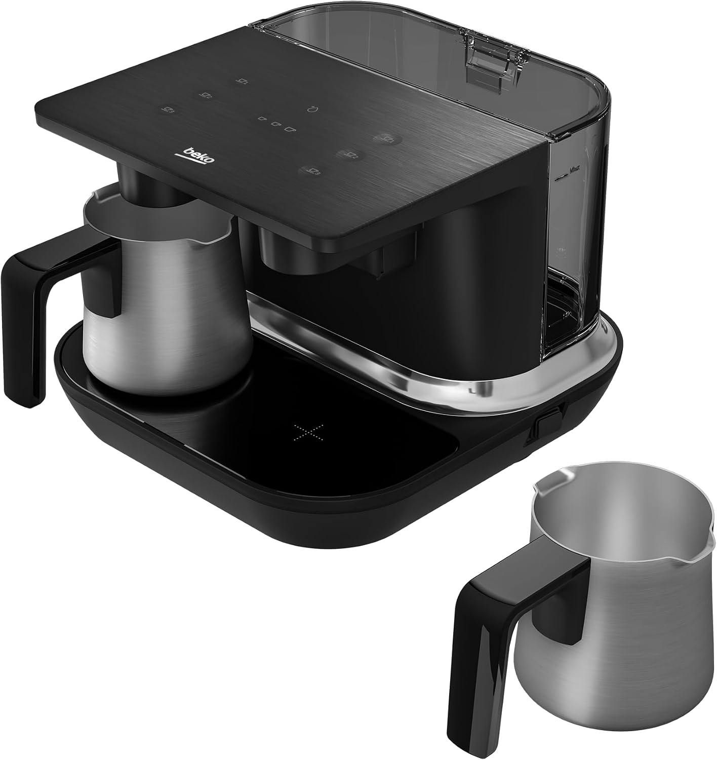 Beko Automatic Turkish Coffee Maker | 6-Cup Turkish Greek Coffee Machine with Anti-Spill Sensor, Fast Brewing, Matte Black, 120V - Image 4