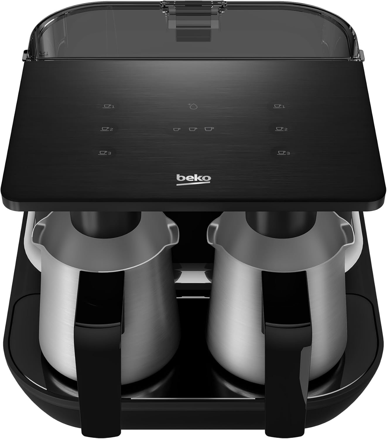 Beko Automatic Turkish Coffee Maker | 6-Cup Turkish Greek Coffee Machine with Anti-Spill Sensor, Fast Brewing, Matte Black, 120V - Image 3