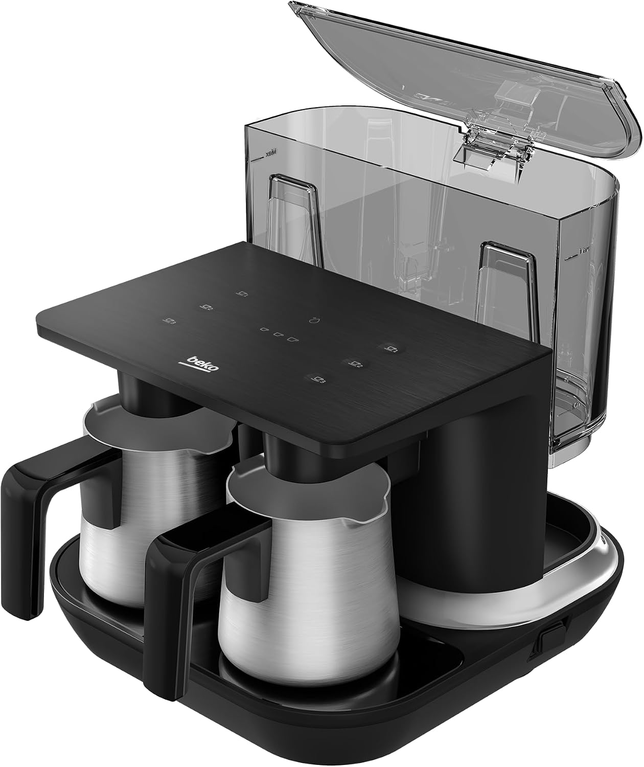 Beko Automatic Turkish Coffee Maker | 6-Cup Turkish Greek Coffee Machine with Anti-Spill Sensor, Fast Brewing, Matte Black, 120V - Image 5
